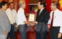 Chủ tịch nước gặp mặt cán bộ lão thành, cán bộ chủ chốt của TAND