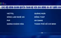 8 đội tuyển giành quyền vào VCK Cúp Thái Sơn Nam 2015