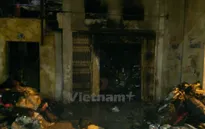 Hà Nội: Cháy sát đền Bà Kiệu, thiêu rụi cửa hàng túi xách