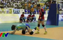 VTV Cup 2015: Ứng viên hoa khôi CLB Liêu Ninh ngã dúi dụi