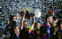 Sao Barca nhảy tưng bừng ăn mừng chức vô địch Champions League 2014/15