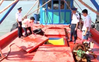 Bắt giữ vụ buôn lậu 28.000 lít dầu trên biển