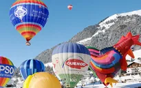 Rực rỡ lễ hội khinh khí cầu tại dãy Alps