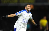 Mahrez tỏa sáng, Leicester tiến bước dài trong cuộc đua vô địch