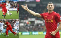 Swansea 1-2 Liverpool: Quỷ đỏ áp sát ngôi đầu