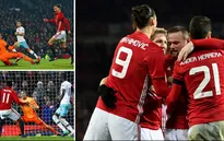 VIDEO: Ibra & Martial tỏa sáng, Man Utd thắng ấn tượng West Ham