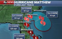 Siêu bão Matthew tấn công nước Mỹ