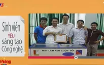Máy làm kem cuộn gây náo loạn trường ĐH Bách khoa Hà Nội