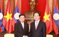 Chủ tịch nước Trần Đại Quang tiếp Thủ tướng Lào