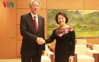 Chủ tịch Quốc hội Nguyễn Thị Kim Ngân tiếp Phó Thủ tướng Singapore