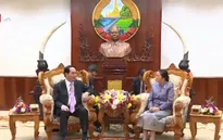 Chủ tịch nước Trần Đại Quang hội kiến Chủ tịch Quốc hội Lào