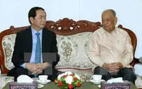 Chủ tịch nước thăm nguyên Chủ tịch Đảng Nhân dân Cách mạng Lào