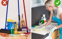 10 lỗi thường mắc phải khi dọn dẹp nhà cửa