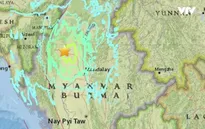 Động đất mạnh 6,8 độ Richter làm rung chuyển miền Trung Myanmar