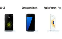 So sánh nhanh LG G5, Galaxy S7 và iPhone 6S