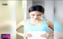Giới trẻ Trung Quốc khoe eo thon bằng giấy A4