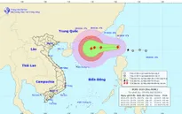 Bão Aere giật cấp 10 đang đi vào Biển Đông