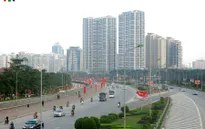 Thủ đô Hà Nội rực rỡ cờ hoa chào mừng Đại hội Đảng