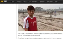 Tuyết Dung được báo chí nước ngoài ca ngợi sau cú đúp siêu phẩm