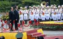 Lễ đón chính thức Tổng thống Pháp Francois Hollande thăm Việt Nam