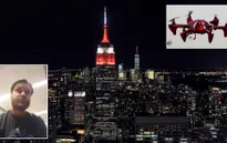 Máy bay không người lái đâm vào tòa nhà chọc trời ở New York