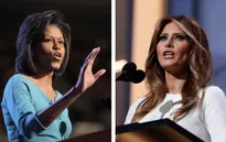 Sự giống nhau trong phát biểu của bà Melania Trump và đệ nhất phu nhân Mỹ Michelle Obama