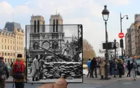 Độc đáo hình ảnh Paris xưa và nay