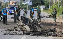 Phiến quân Thái Lan đánh bom, xả súng làm 5 cảnh sát thương vong
