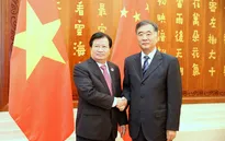 Phó Thủ tướng Trịnh Đình Dũng hội kiến Phó Thủ tướng Trung Quốc