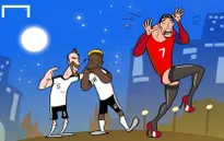 Biếm hoạ EURO 2016: "Chị" Ronaldo tội nghiệp và mánh khoé của Modric