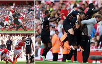 Arsenal gục ngã trước Liverpool trong trận cầu điên rồ