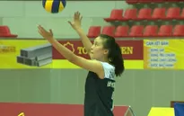 Đội Giang Tô (Trung Quốc) hào hứng bước vào buổi tập đầu tiên tại Việt Nam