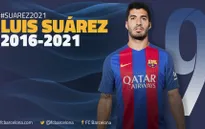 Barcelona gia hạn hợp đồng với Suarez, tiếp tục chờ Messi