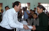 Chủ tịch nước thăm Trung tâm nuôi dưỡng người có công ở Quảng Nam