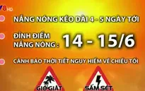 Miền Trung: Nắng nóng đỉnh điểm ngày 14-15/6