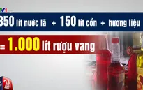 Cận cảnh công nghệ pha chế rượu vang từ nước lã và... cồn