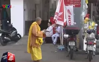 Hàng loạt đối tượng giả nhà sư đi khất thực tại Bình Dương