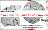 Kinh hoàng công thức làm giò bò: Thịt lợn nái ngâm huyết bò cùng hóa chất
