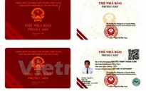 Thẻ Nhà báo mới sẽ được làm bằng nhựa PVC, chống xước 2 mặt