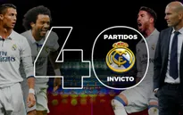 Những con số thống kê đằng sau kỷ lục 40 trận bất bại của Real Madrid