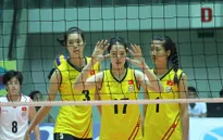 Giải bóng chuyền nữ châu Á: ĐT nữ Việt Nam thi đấu ấn tượng trước Hàn Quốc