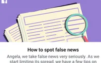 Facebook ra tính năng tố cáo tin giả trên mạng xã hội