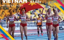 Tú Chinh và đồng đội xuất sắc phá kỷ lục SEA Games nội dung 4x100m