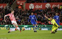 Vòng 23 Ngoại hạng Anh, Stoke 1-1 Everton: Đôi công hấp dẫn