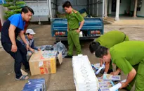 Quảng Ngãi: Truy bắt ô tô chở số lượng lớn thuốc lá lậu