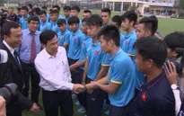 Bộ trưởng Bộ Văn hóa Thể thao và Du lịch động viên ĐT U22 và U20 Quốc gia