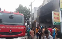 Cháy nhà nghỉ, nhiều khách thuê phòng kêu cứu