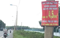 Giá đất khu vực sân bay Long Thành tăng cao phi mã