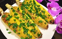 Bắp nướng mỡ hành: Món ngon không thể ngừng ăn trong mùa đông