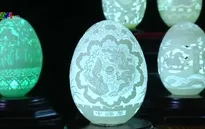 Độc đáo nghệ thuật điêu khắc trên vỏ trứng